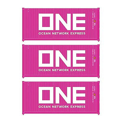 walthers scenemaster 18056 ho 20 container 3 pack one