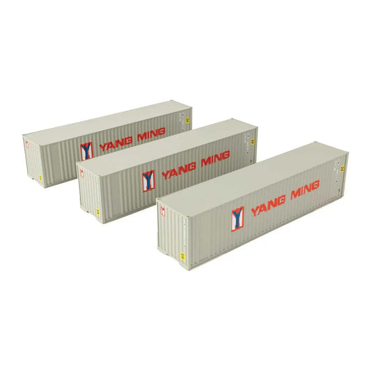 walthers scenemaster 18205 ho scale 40 flat panel container 3 pack yang mi