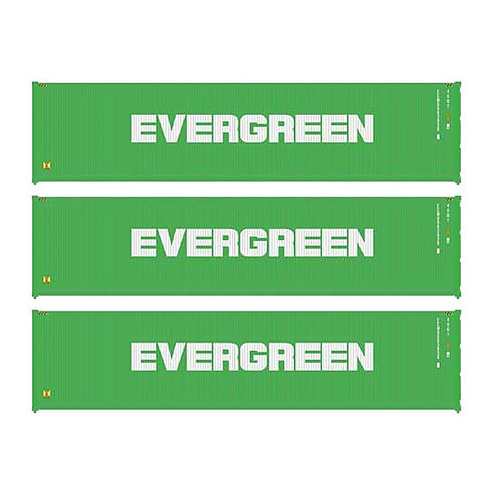 walthers scenemaster 18250 ho scale 40 fully corrugated container 3pk evergreen