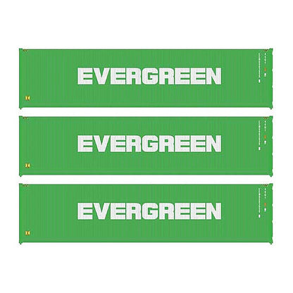 walthers scenemaster 18250 ho scale 40 fully corrugated container 3pk evergreen