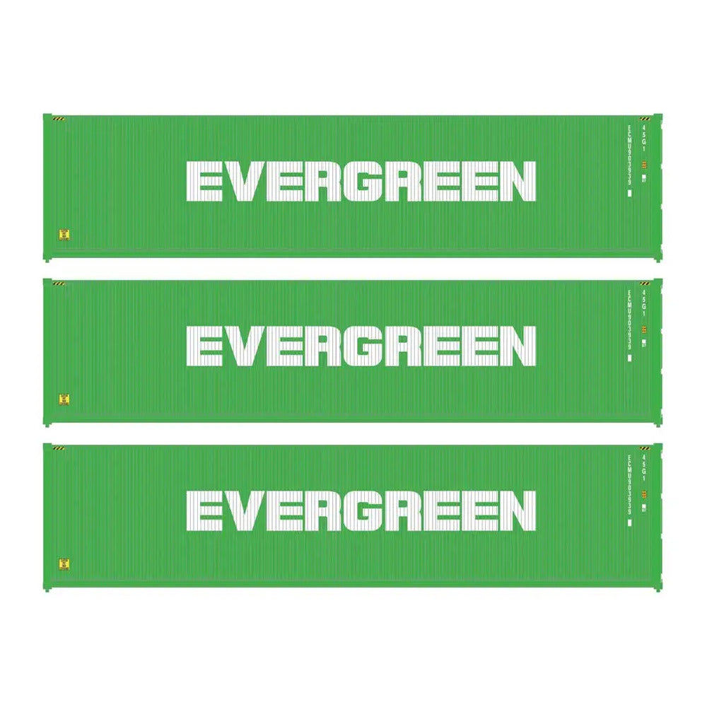 walthers scenemaster 18250 ho scale 40 fully corrugated container 3pk evergreen