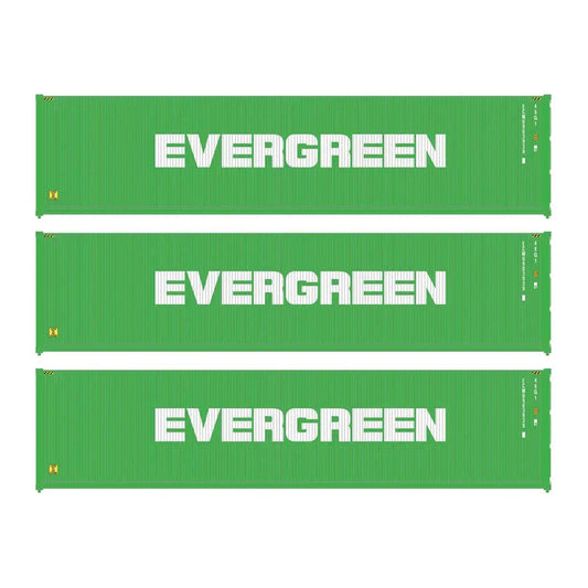 walthers scenemaster 18250 ho scale 40 fully corrugated container 3pk evergreen