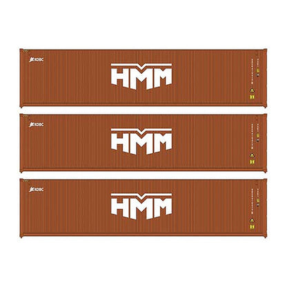 walthers scenemaster 18256 ho 40 corr container 3 pack hmm
