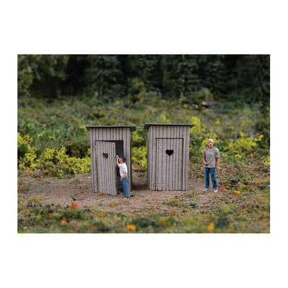 walthers scenemaster 4112 ho scale outhouse pkg2 laser cut wood kit each