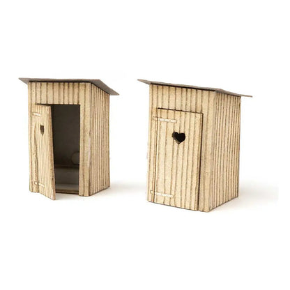 Walthers SceneMaster 4112 HO Outhouses Kit pkg(2)