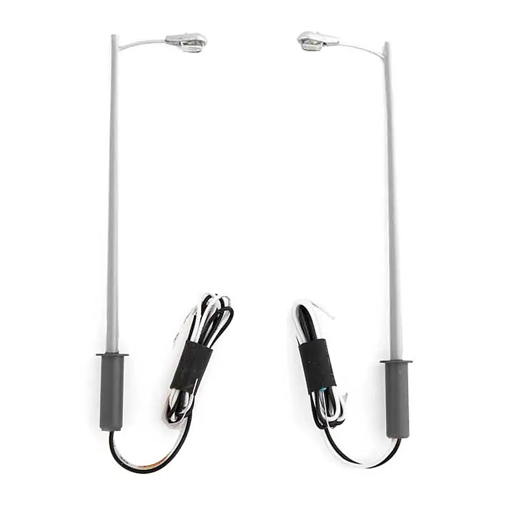 walthers scenemaster 4803 ho scale led streetlight 2 pack tear drop style