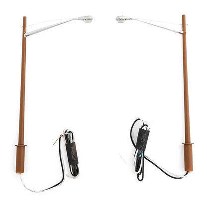 walthers scenemaster 4805 ho scale led streetlight 2 pack modern long arm sty