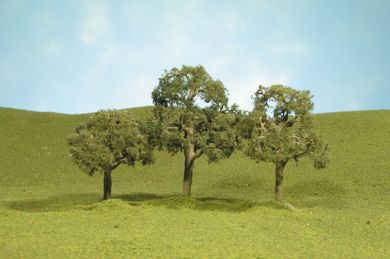 Bachmann 32007 Scenescapes 2-1/2"- 3-1/2" Walnut Trees (3/pk)