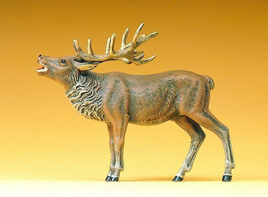 Preiser 47701 1/25 Scale Wild Animal Figures -- Bellowing Stag Elk