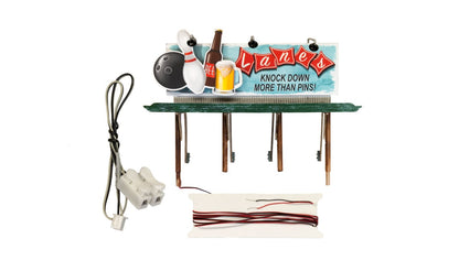 Woodland Scenics JP5796 HO Scale Lanes Bowling & Bar