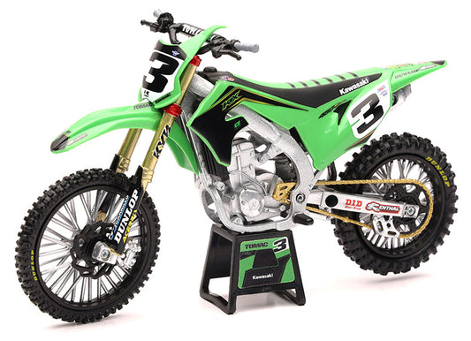 New Ray 58113 1/12 2019 Kawasaki KX450F, Eli Tomac, Green