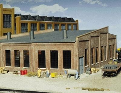 Walthers Cornerstone 933-3041 HO Scale Three-Stall Roundhouse -- Kit