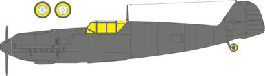 Eduard EX1093 1/48 Bf 109E-3 TFace Canopy Mask Set MASK for HOBBY BOSS