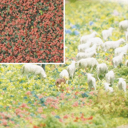 Busch 7356 All Scale Blossom Flock Ground Cover, Heather Flowers