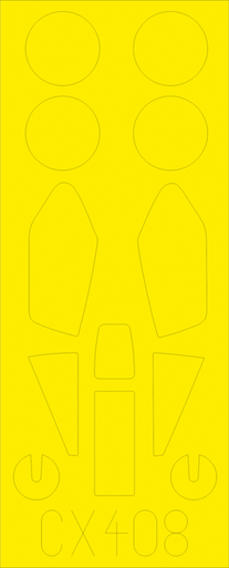 Eduard CX408 1/72 Paint Mask for AIRFIX Lightning F.6 Canopy Mask Set