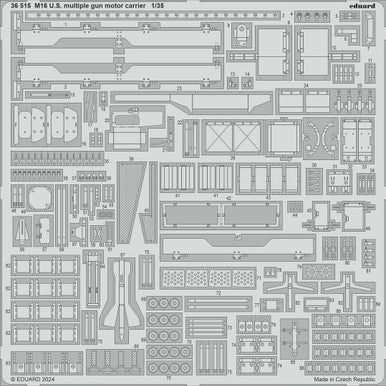 Eduard 36515 1/35 US Multiple Gun Motor Carrier Photo Etched Set