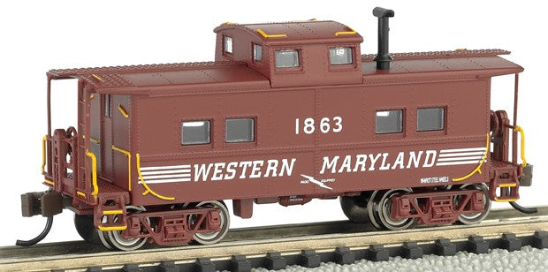 Bachmann 16859 N Northeast Steel Caboose Western Maryland Speed Lettering #1863