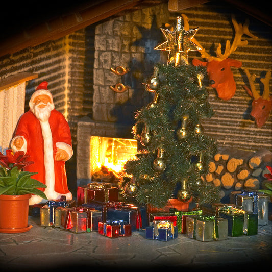 Busch 1140 HO Scale Christmas Gift Set with Tree, Kit