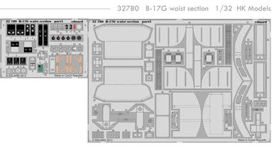 Eduard 32780 1/32 B-17G Waist Section for HKM (Pre-Painted)