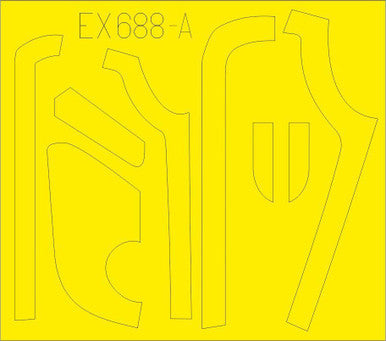 Eduard EX688 1/48 Mask B-17G Anti-Glare Panels (VE Production) for HKM