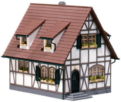 Faller 130257 HO Scale Half-Timbered One-Family House Kit