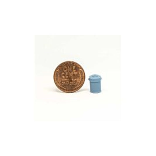 All Scale Miniatures 870846 HO Trash Can with Lid 5-Pack