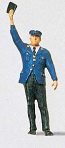 Preiser 28000 HO Scale Individual Figure - Railway Personel Conductor