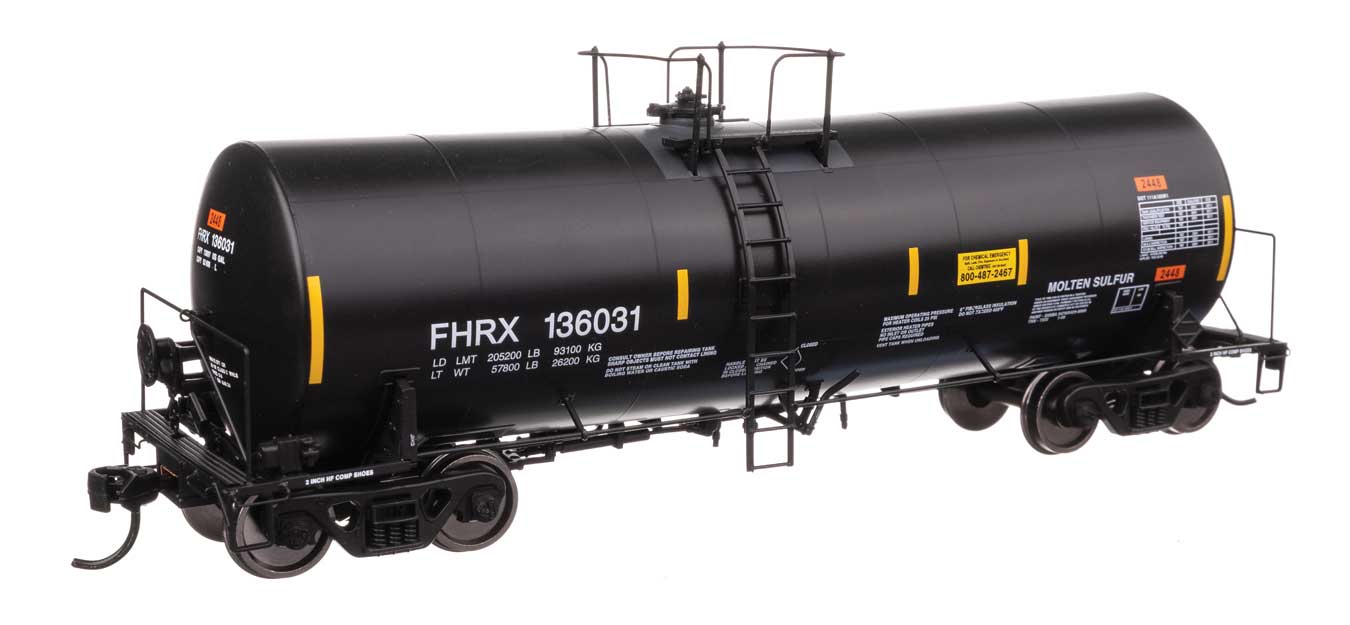Walthers Proto 100055 HO Scale 40' Trinity 14,000-Gallon Molten Sulfur Tank Car