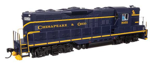 Walthers Mainline 910-10494 HO Scale EMD GP9 Phase II High Hood Standard DC C&O #5951