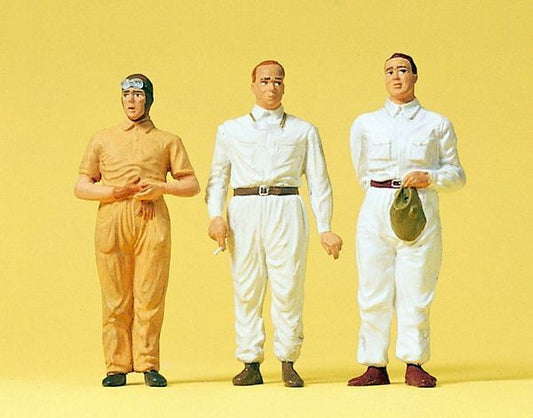 Preiser 63082 1:32 Scale Early Motor Racing Drivers Figure Set