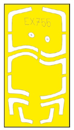 Eduard EX755 1/48 Mask Aircraft- Su27UB for LNR