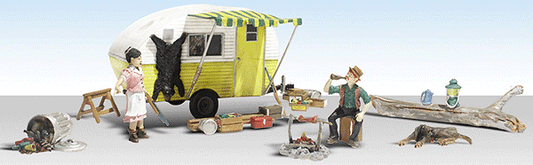 Woodland Scenics 5341 N Scale AutoScenes Ma & Pa's Trailer Heaven