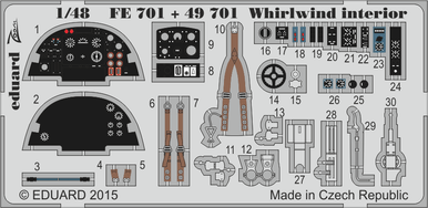 Eduard FE701 1/48 Zoom Set Whirlwind Interior for TRUMPETER