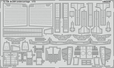 Eduard 72739 1/72 B-24H Undercarriage Photo Etch for AIRFIX