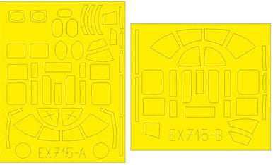 Eduard EX715 1/48 Mask B-25D TFace Canopy Mask Set for RMG