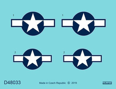 Eduard D48033 1/48 Decal P-51D National Insignia for Eduard