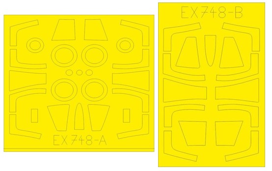 Eduard EX748 1/48 Mask Aircraft- F104DJ TFace for KIN_