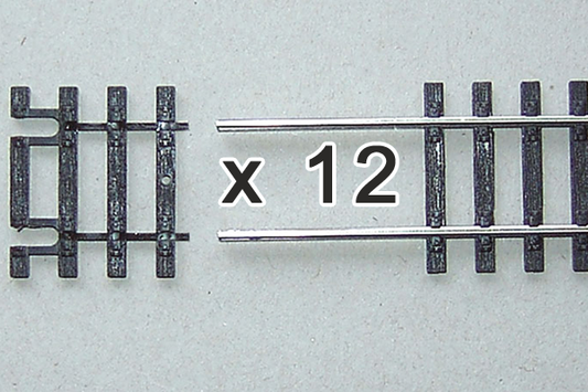 Piko 55282 HO Scale Flex Track End Ties 31mm, Box of 12