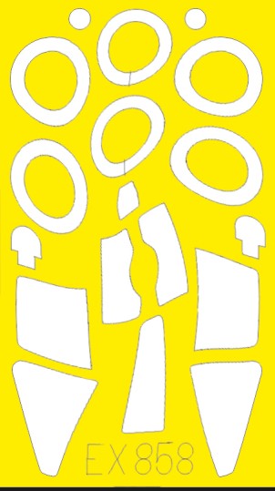 Eduard EX858 1/48 Mask Aircraft- Su25 for ZVE