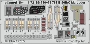 Eduard SS786 1/72 B-26B/C Marauder for Hasegawa / Hobby 2000