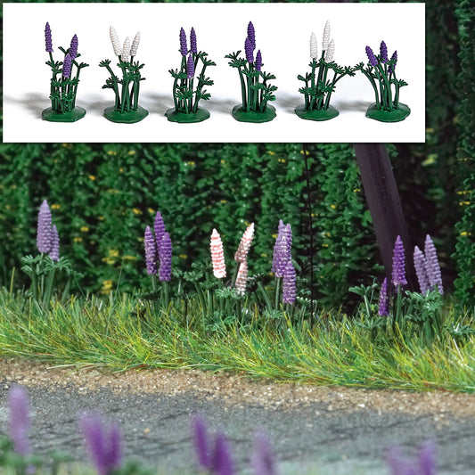 Busch 1217 HO Scale Wild Lupines Kit pkg(16)