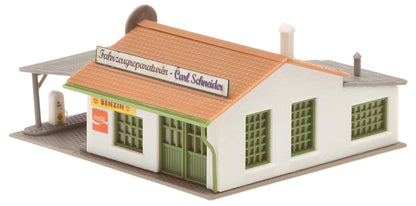 Faller 232542 N Scale 1950s Filling Station Model Kit