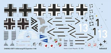 Eduard D48062 1/48 Decal ADLERANGRIFF: Experten for Eduard