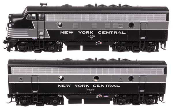 Walthers Mainline 11411 HO Scale EMD F7 A-B Set - Standard DC -- New York Centra