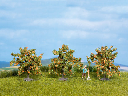Noch 25114 HO/TT/N Scale Orange Trees, 4 cm, 3-Pack