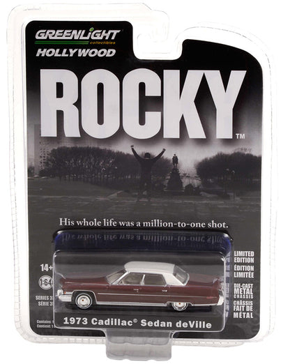 Greenlight 44950-A 1/64 1973 Cadillac DeVille Sedan, Rocky 1976