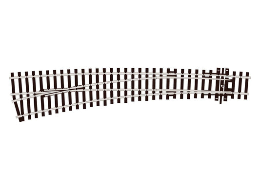 Peco SL-87 HO Scale Code 100 Curved Double Radius Turnout - Streamline