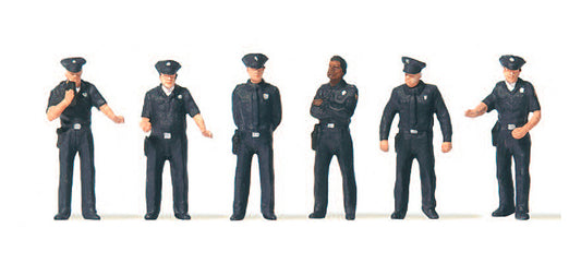 Preiser 10799 HO Scale U.S. City Police Figure Set