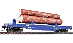 Walthers Trainline 931-1770 HO Log Dump Car - Alaska Railroad #17102