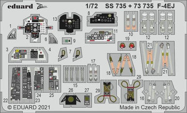 Eduard SS735 1/72 F-4EJ for Fine Molds Photo Etch Detail Set